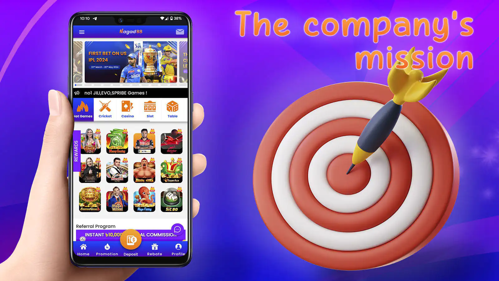 The main goal is to become a leading platform for online gaming and betting