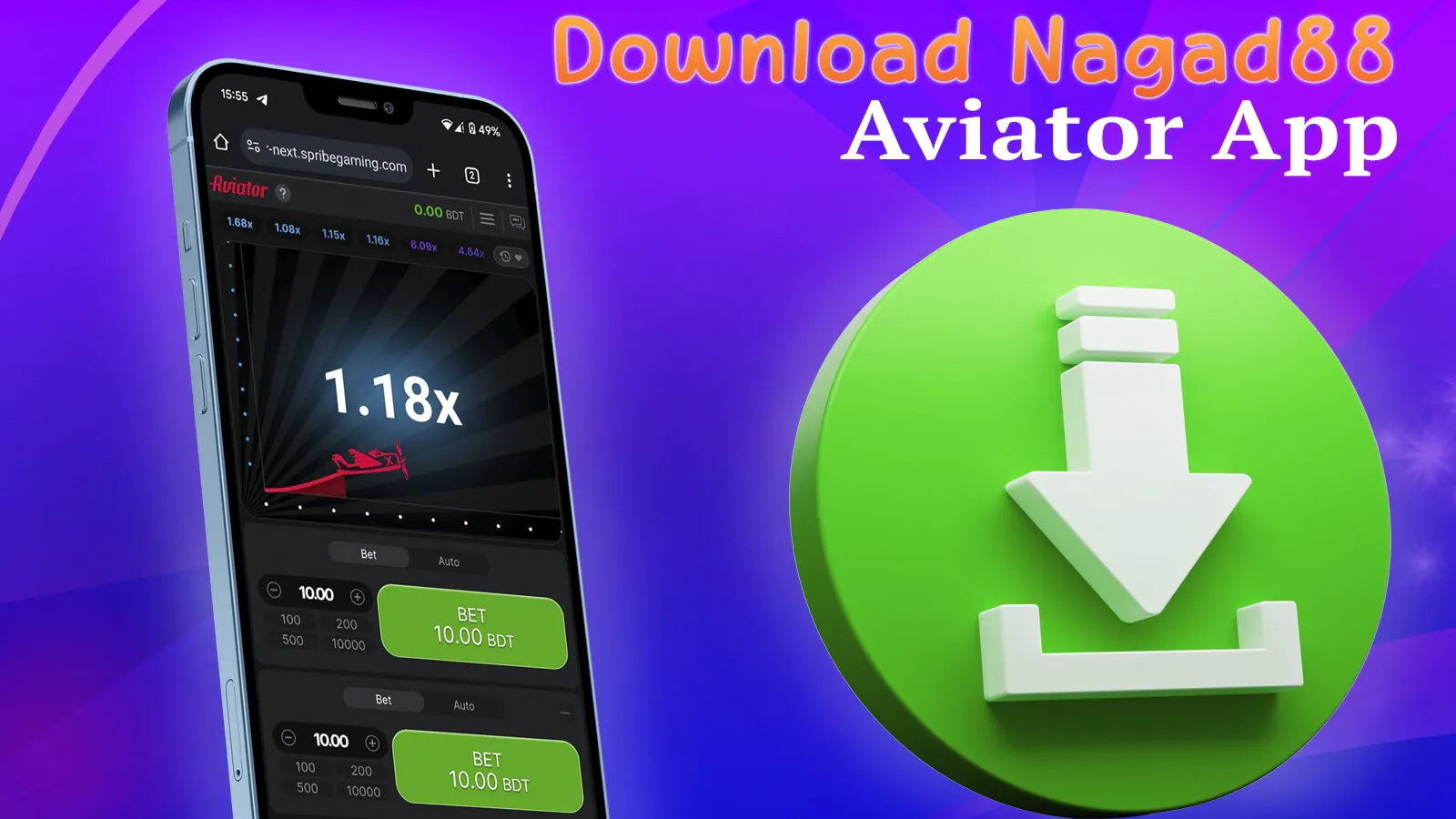 Download the application to play Aviator