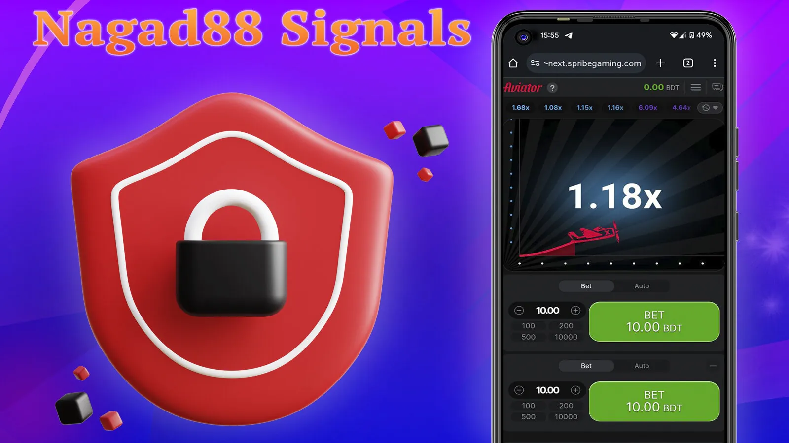 The Nagad88 Aviator signals are safe