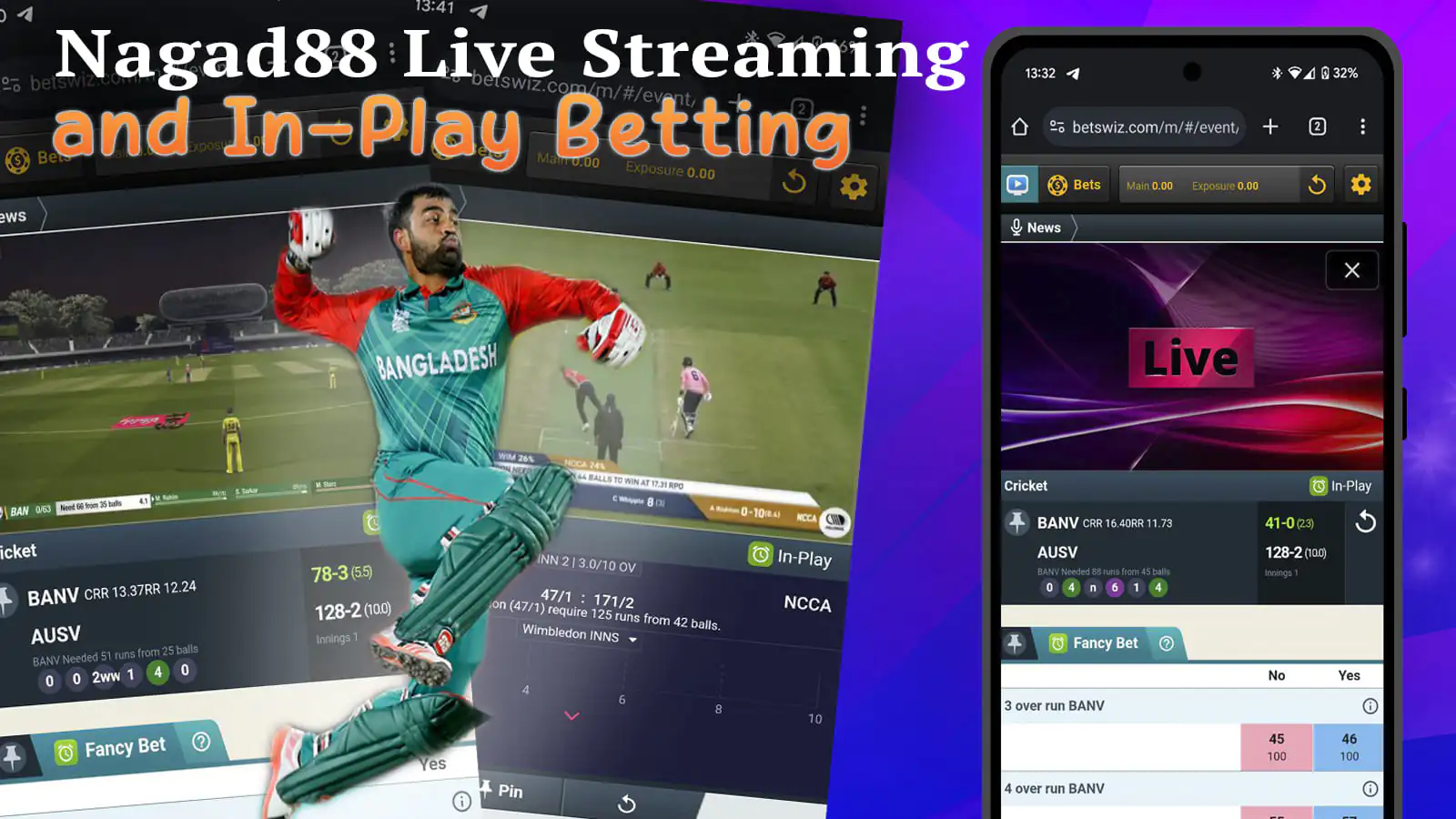 Bet on cricket matches live