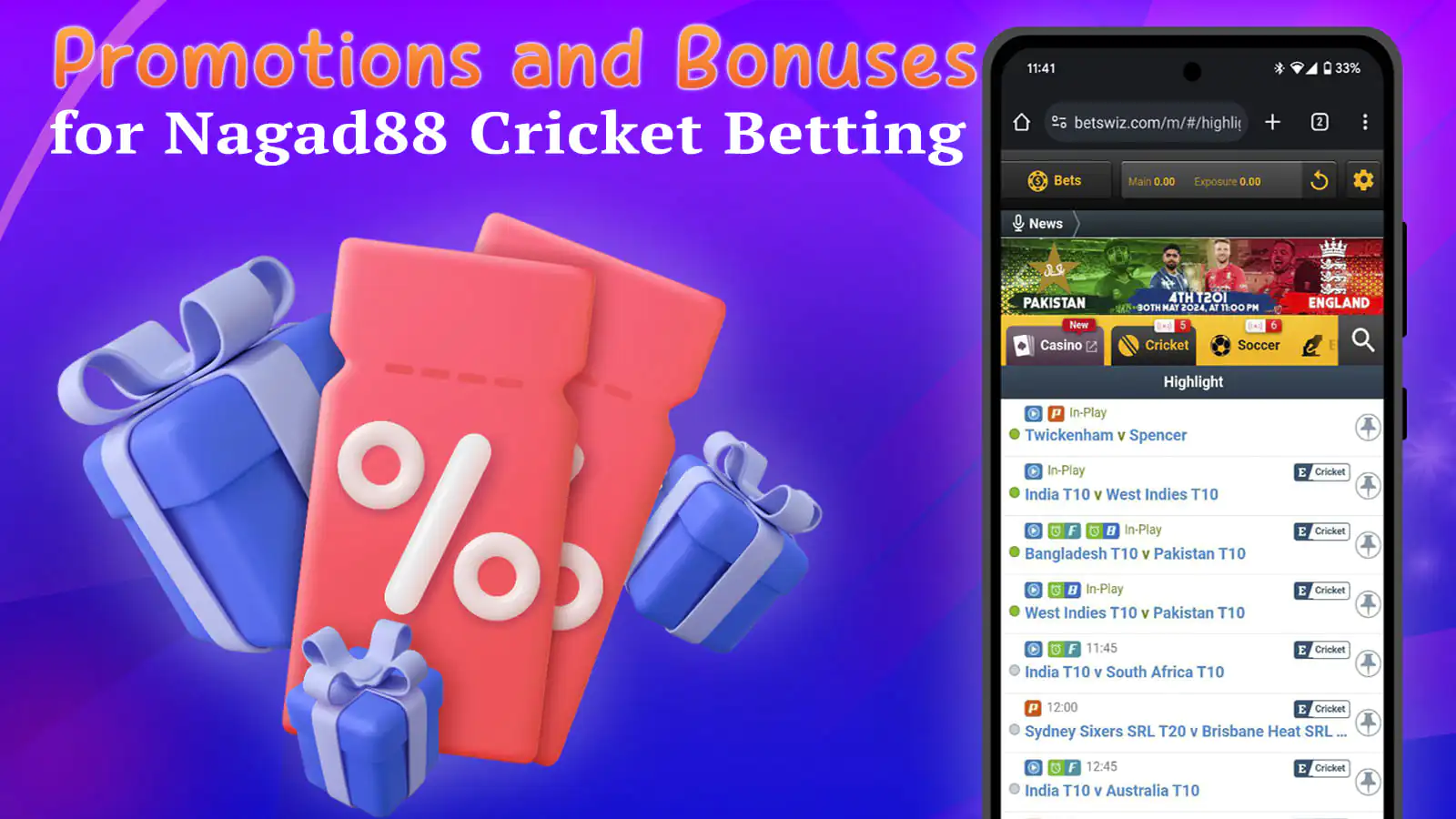 Check out cricket betting promotions and bonuses
