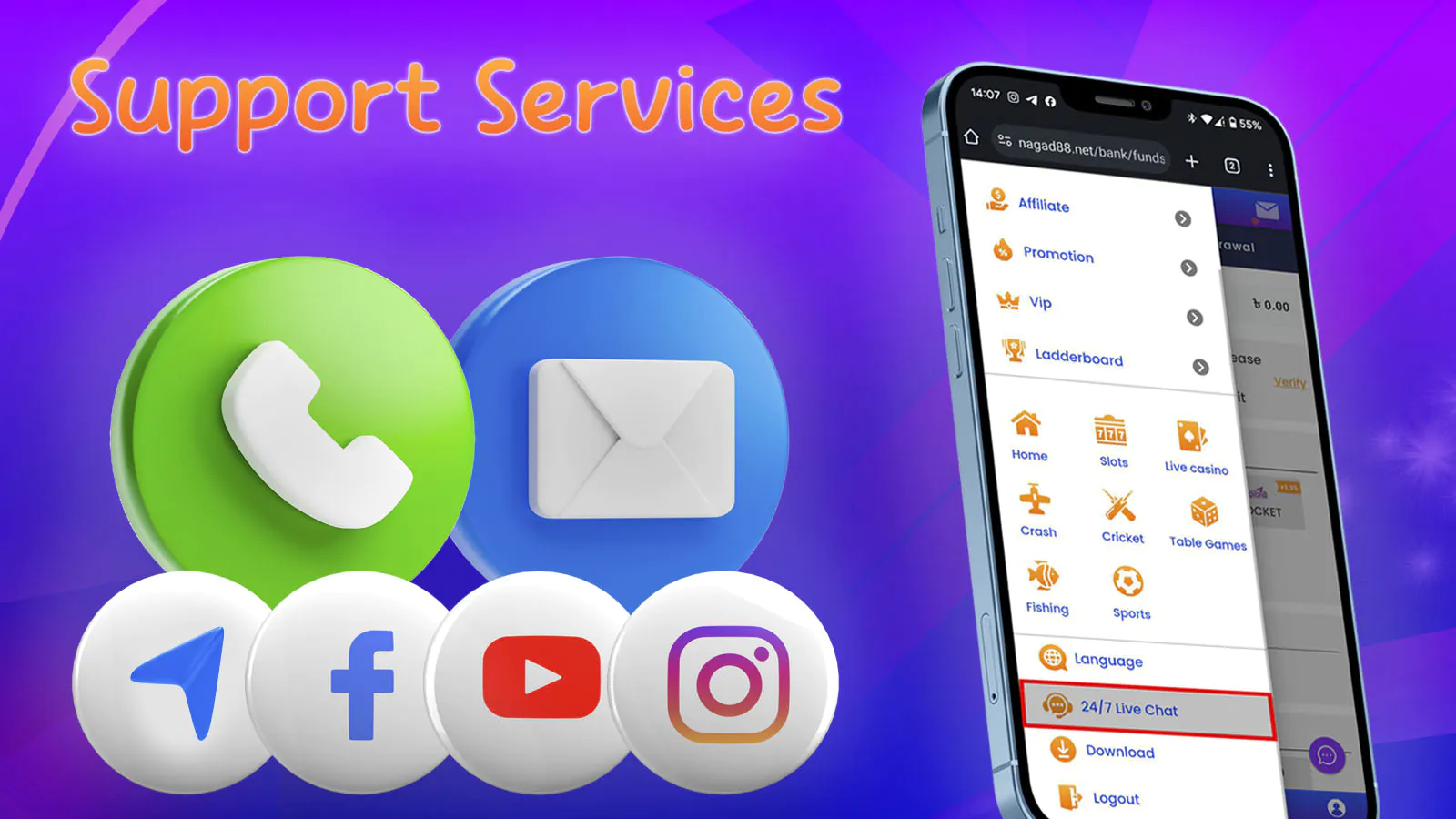 Comprehensive support through various service channels