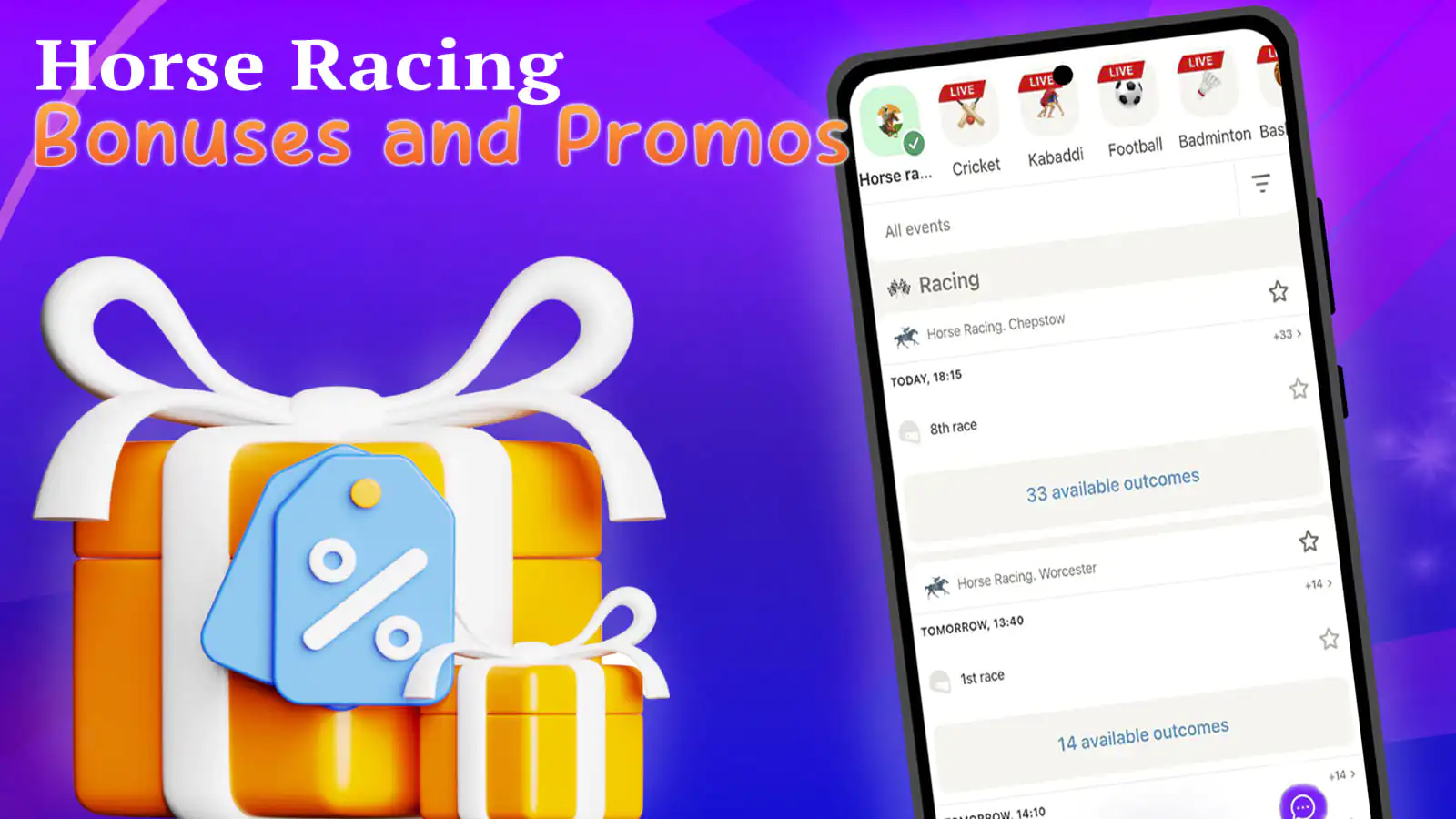 Bonuses and promotions in horse racing