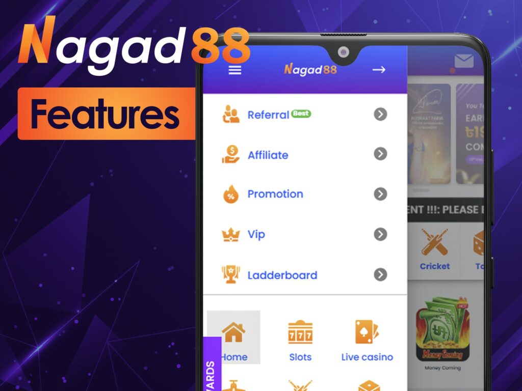 The features of the Nagad88 platform