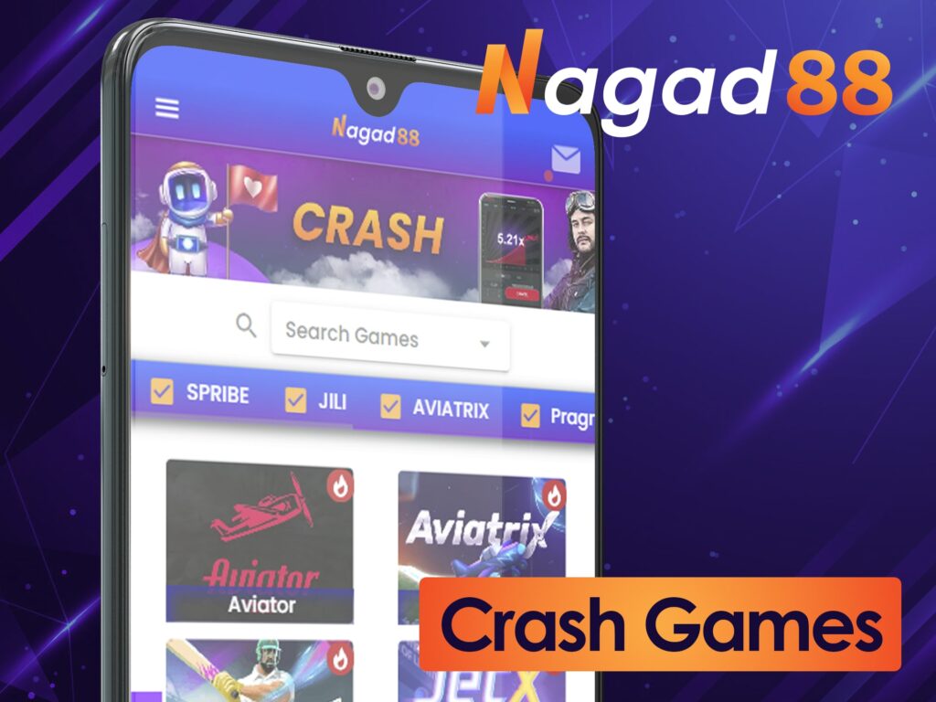 You can play in several crash games